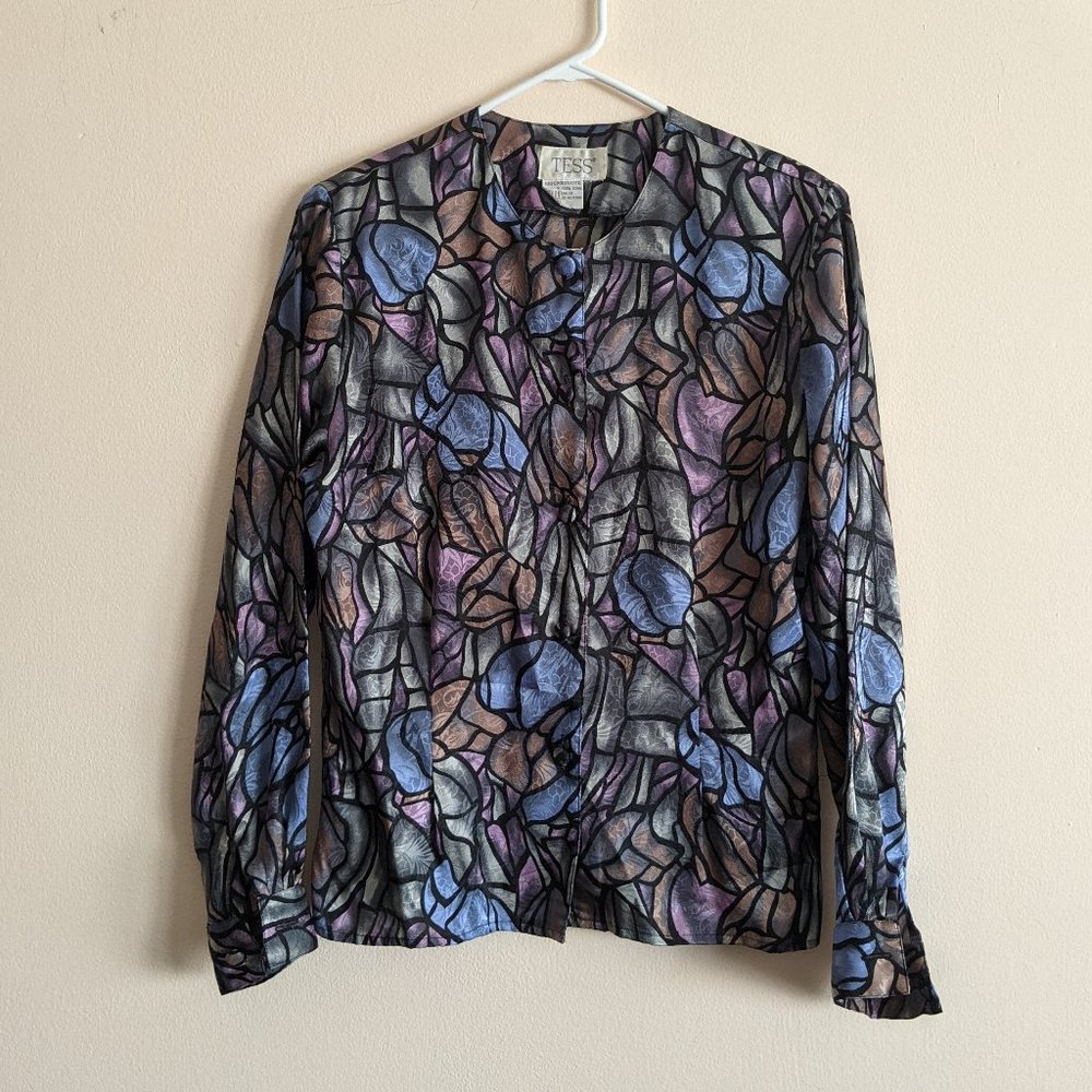 Vintage 80s Gothic Blouse